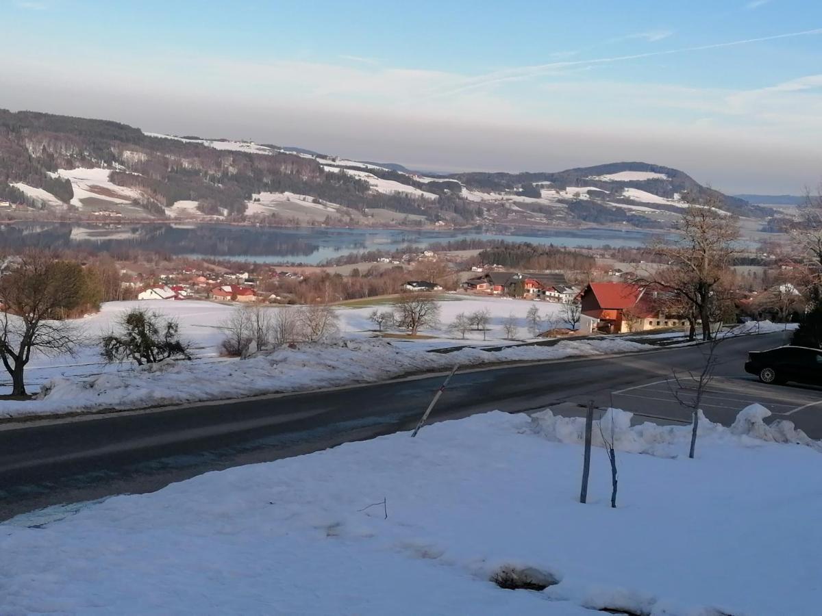 Wunderschoene Ferienwohnung Mit Seeblick Zell am Moos Esterno foto